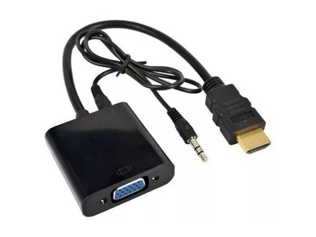 &u+ CONVERTIDOR CABLE HDMI A VGA + AUDIO